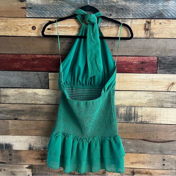 Fiestar Green Halter Tank Top Size Small - Picture 2 of 12